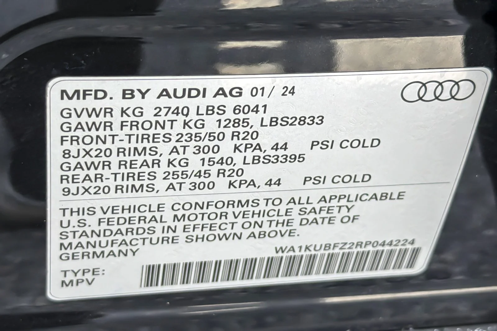 Certified Used 2024 Mythos Black Metallic Audi Premium 55 quattro image 27