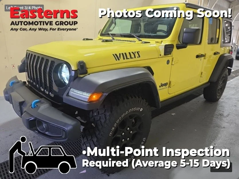 Used 2023 Yellow Jeep Willys 4xe image 1