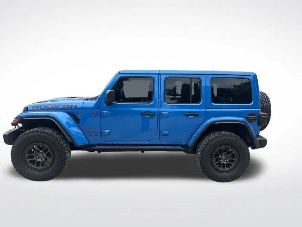 Used 2021 Blue Jeep Unlimited Rubicon image 2
