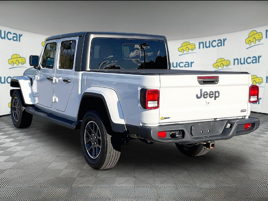 Used 2022 Bright White Clearcoat Jeep Overland image 4