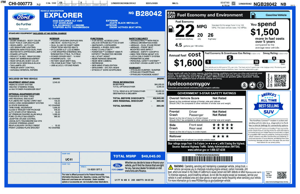 Used 2022 Black Ford XLT image 24