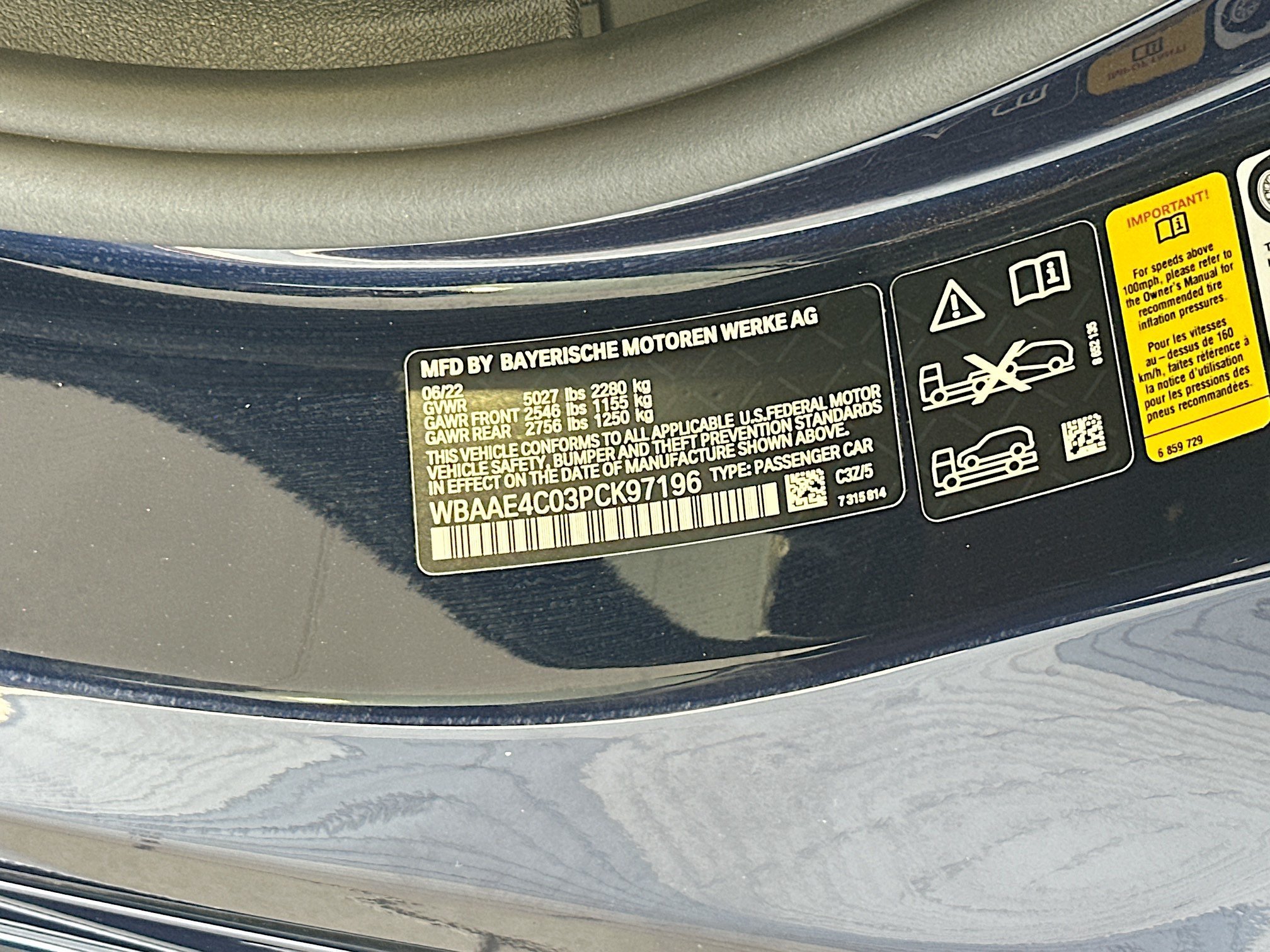 Certified Used 2023 Tanzanite Blue II Metallic BMW 840i image 31