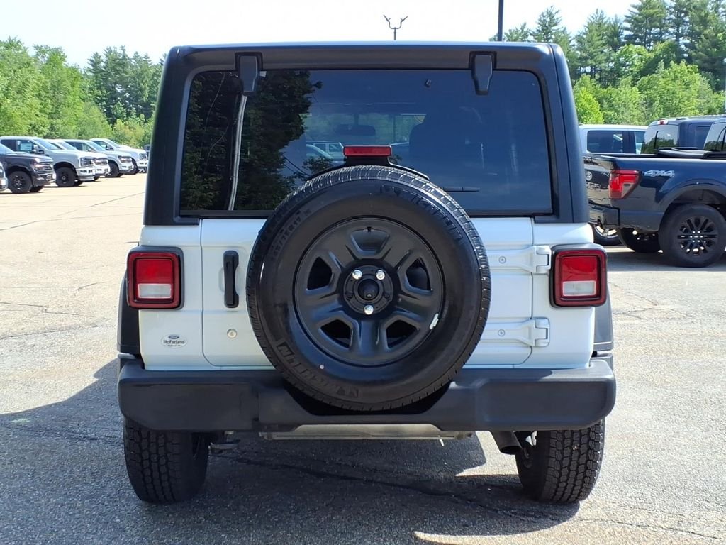 Certified Used 2023 Bright White Clearcoat Jeep Sport image 5