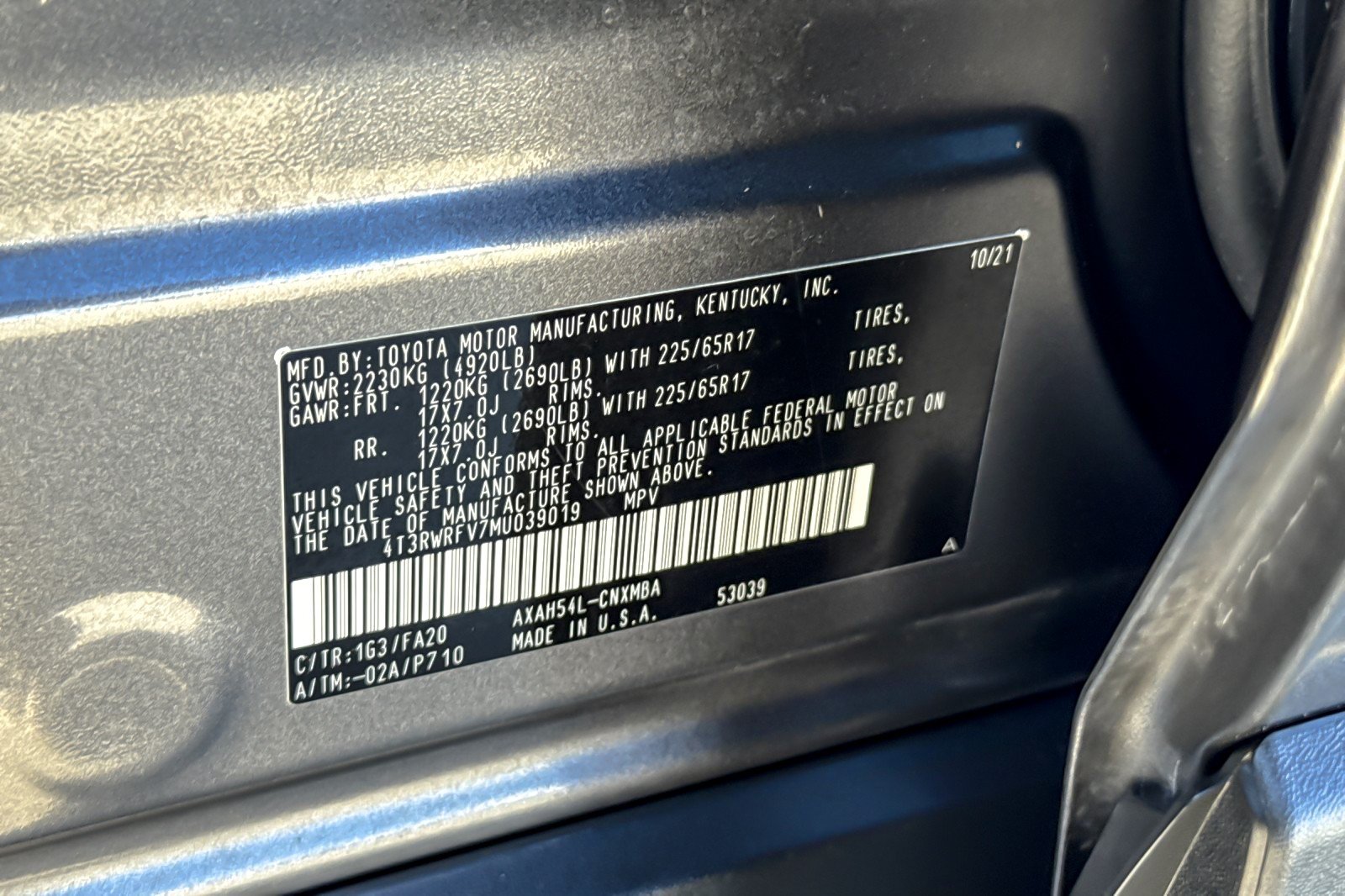 Used 2021 MAGNETIC GRAY Toyota Hybrid XLE image 27
