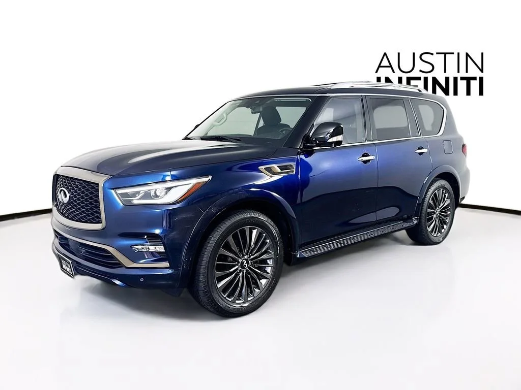 Certified Used 2021 Blue INFINITI Premium Select image 3