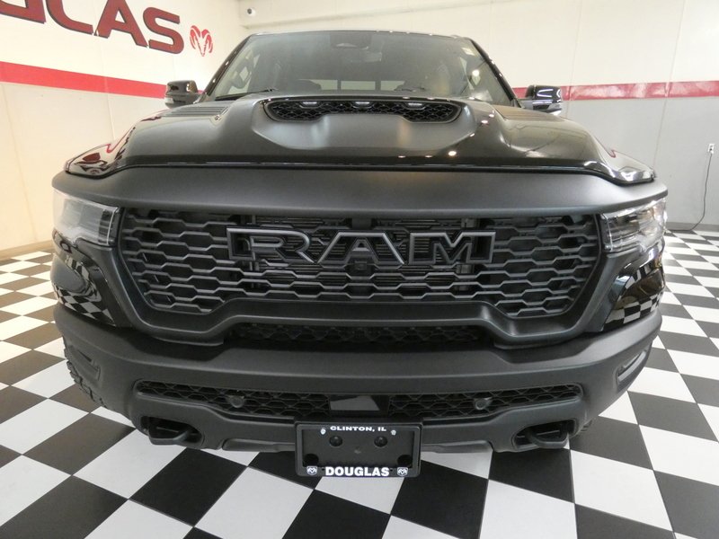 New 2026 Diamond Black Crystal Pearl-Coat Exterior Paint RAM RHO 4x4 Crew Cab 5