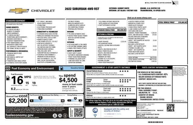 Used 2022 White Chevrolet RST image 3