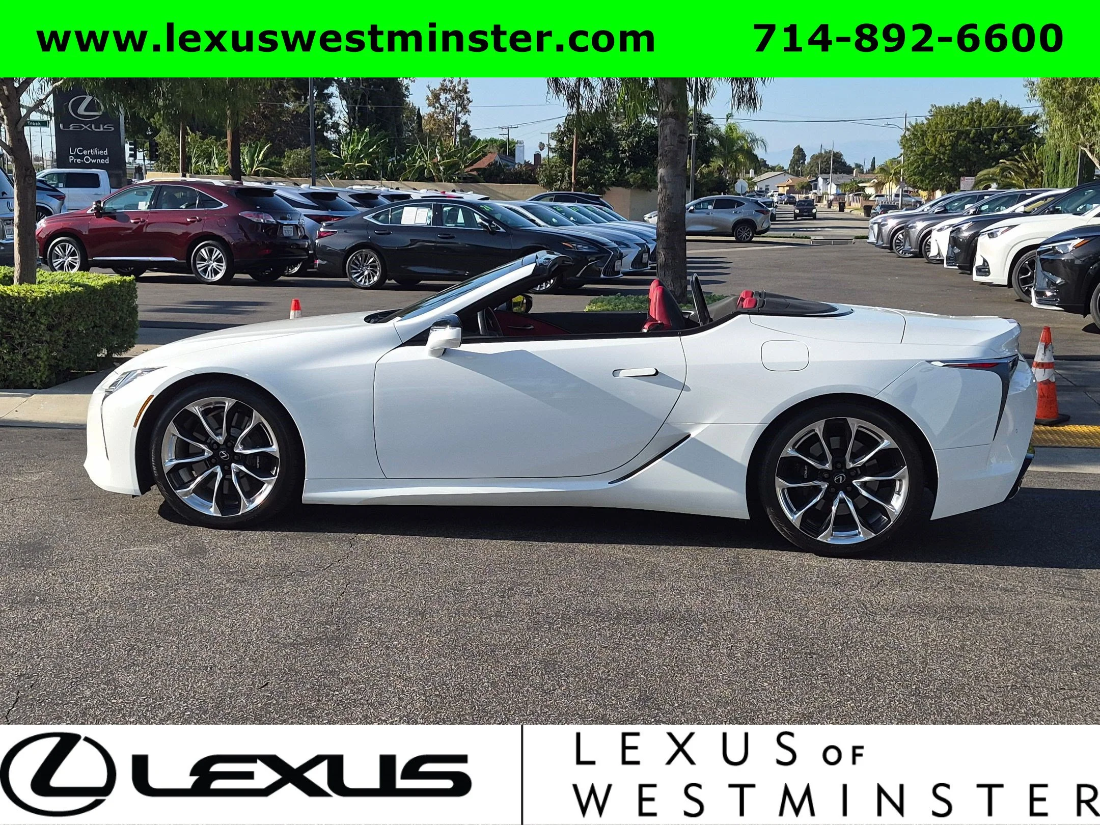 Certified Used 2021 White Lexus LC 500 image 7