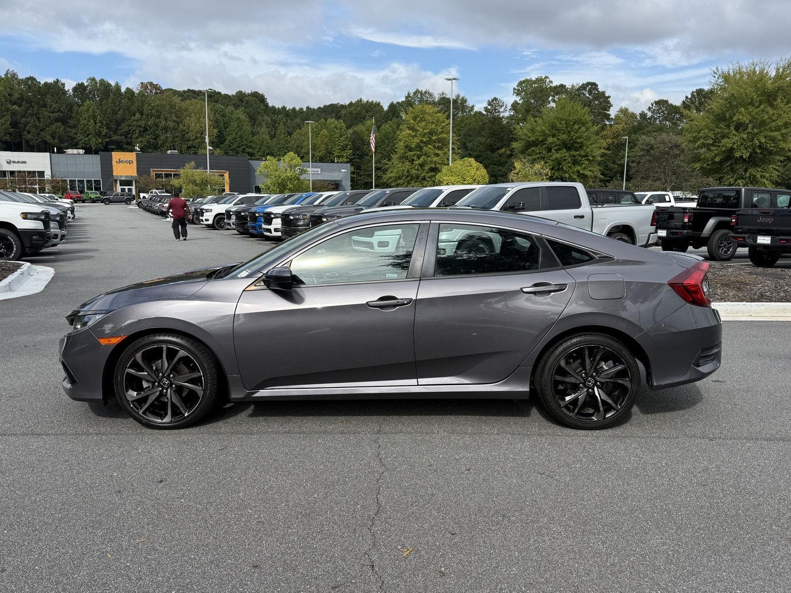 Used 2021 Honda Civic Sport with VIN 19XFC2F81ME203387 for sale in Woodstock, GA