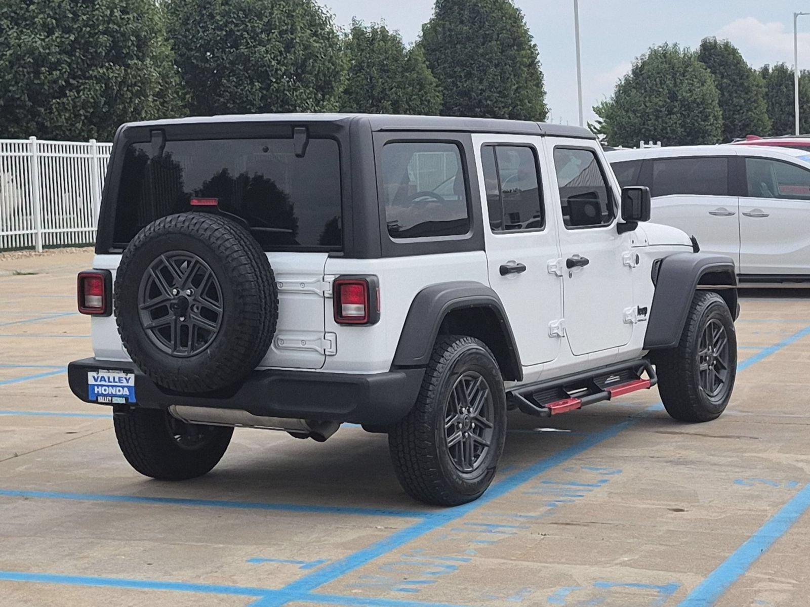 Used 2024 Bright White Clearcoat Jeep Sport S 4WD image 6