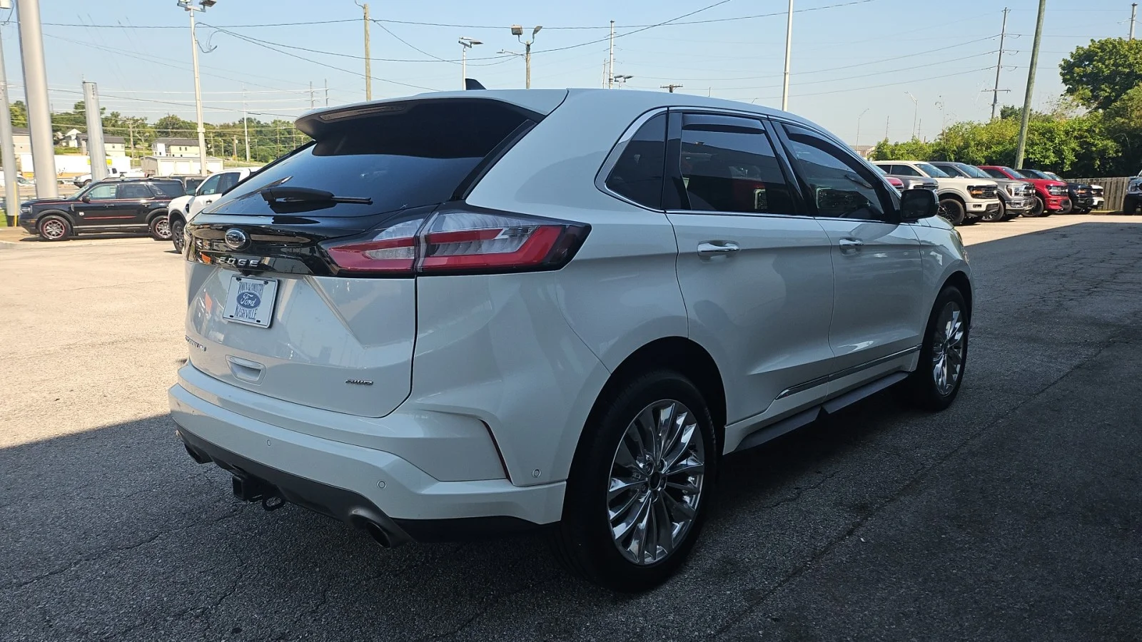 Used 2024 White Ford 2024 FORD EDGE TITANIUM 4DR SUV 112.2 WB AWD image 5