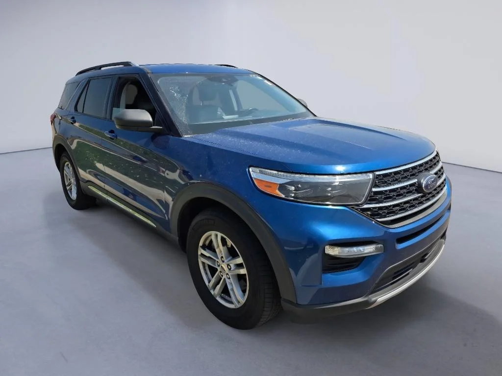 Used 2021 Atlas Blue Metallic Ford XLT image 7