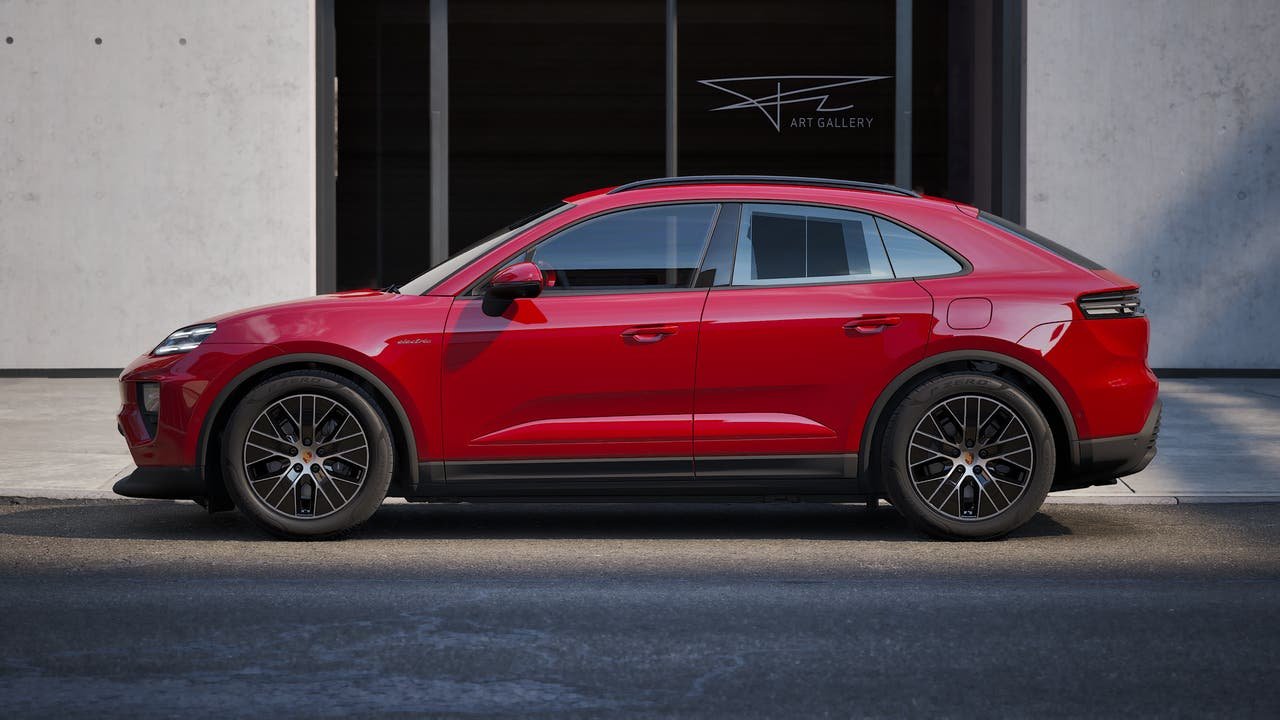 New 2026 Carmine Red Porsche 4 Electric image 2