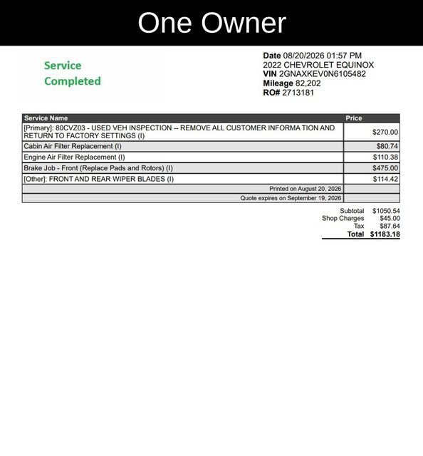 Used 2022 MOSAIC BLACK METALLIC Chevrolet LT image 5