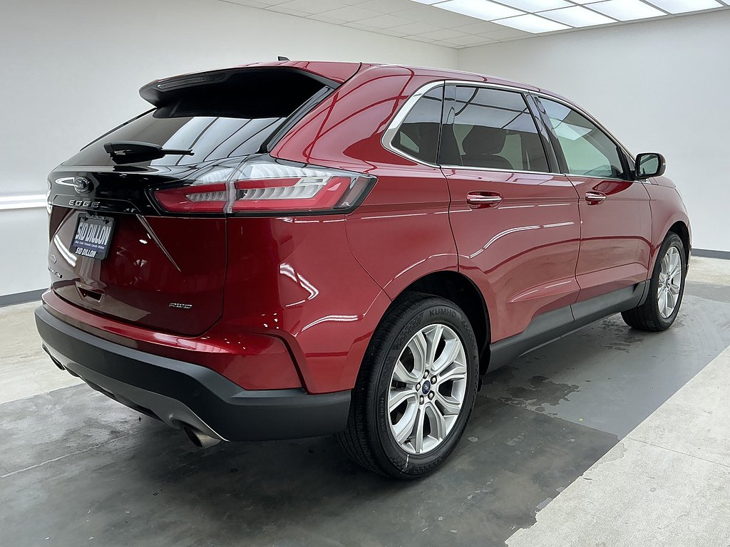 Certified Used 2021 Rapid Red Metallic Tinted Clearcoat Ford Titanium image 4