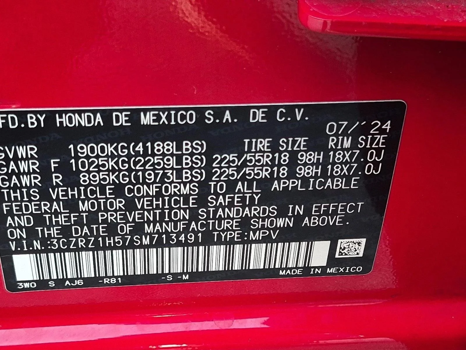 Used 2025 Milano Red Honda Sport image 23