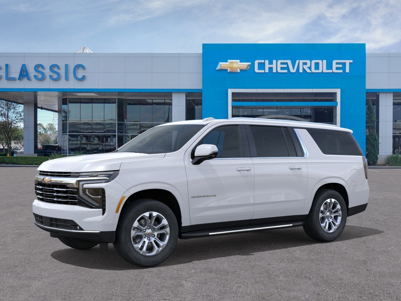 2026 Chevrolet Suburban LT White at Classic Elite Chevrolet Hwy 6