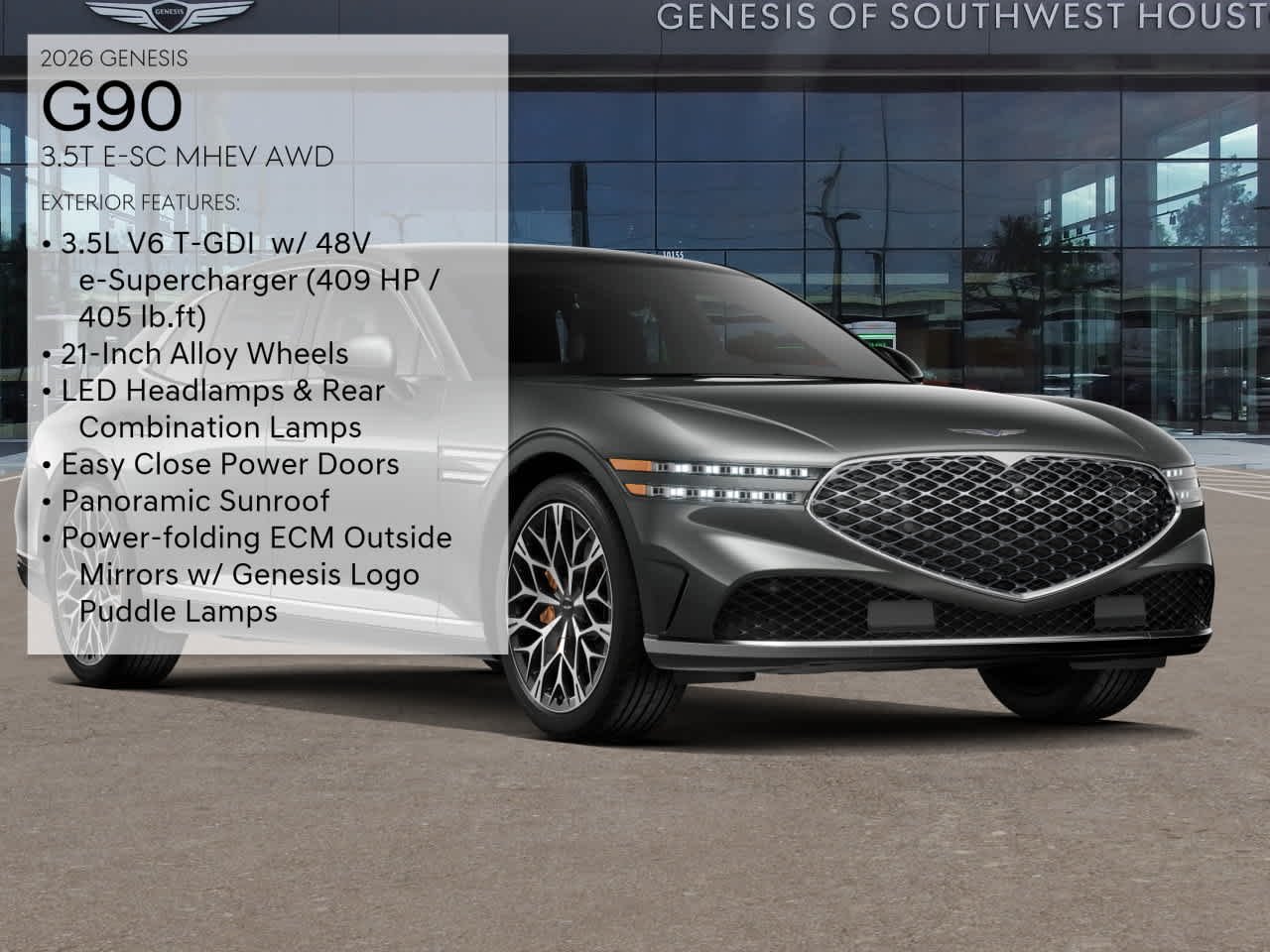 New 2026 Genesis G90 3.5T e-SC 4dr Car in Houston #TU060537