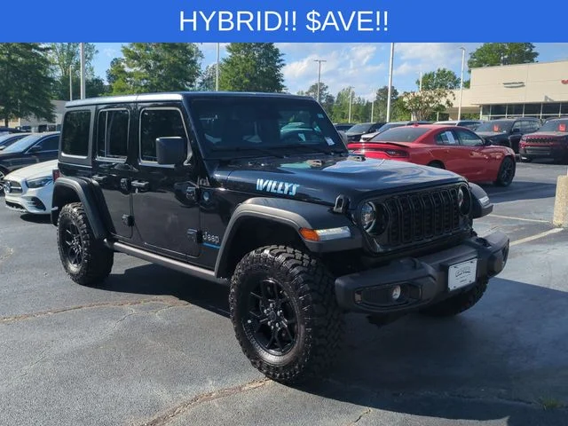 Used 2025 Black Jeep Willys 4xe image 7