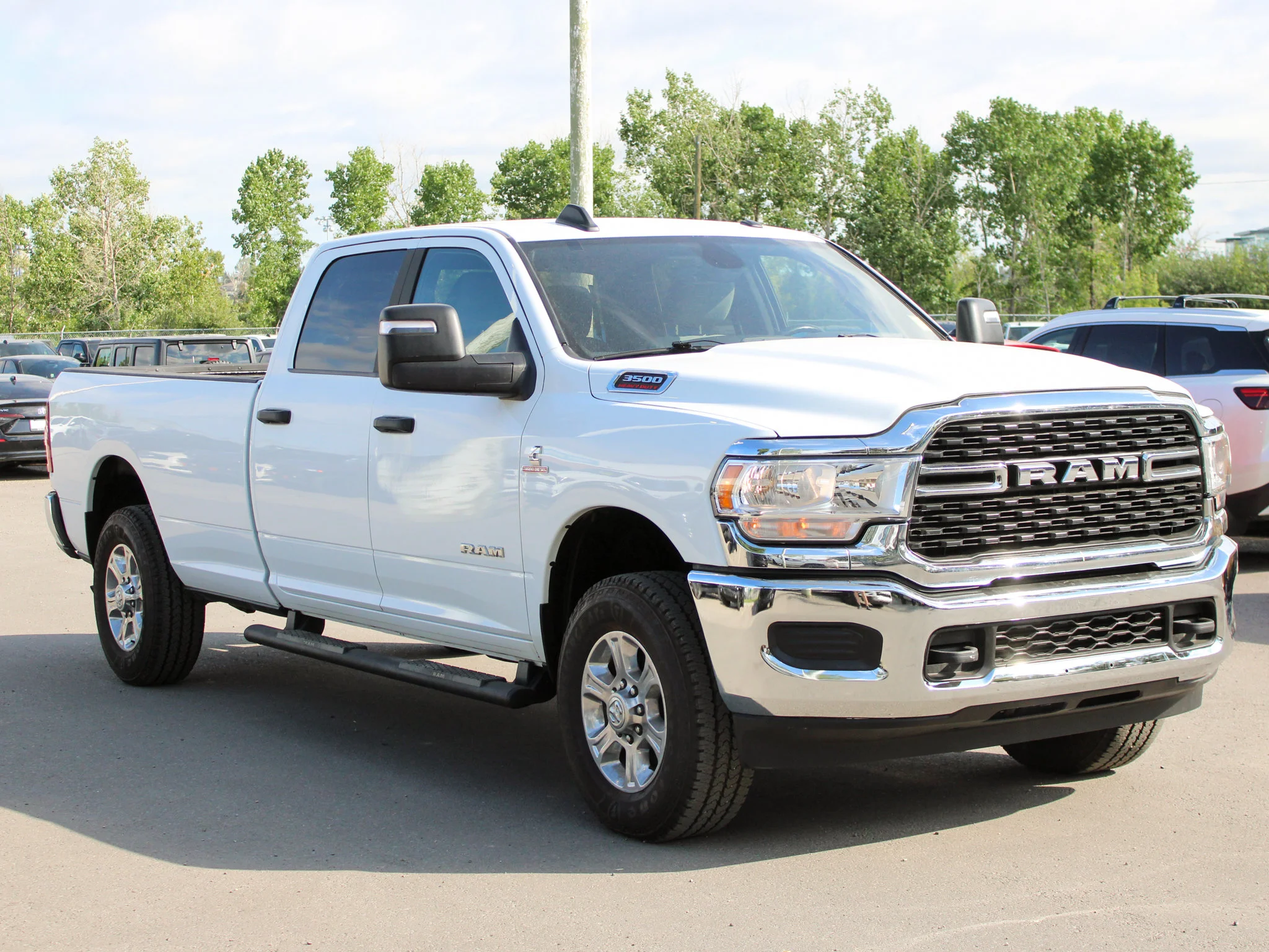 Certified Used 2023 White RAM Big Horn*No Accidents | Long Box | Backup Camera | Remote Start | Rear Air Suspension | Diesel image 9