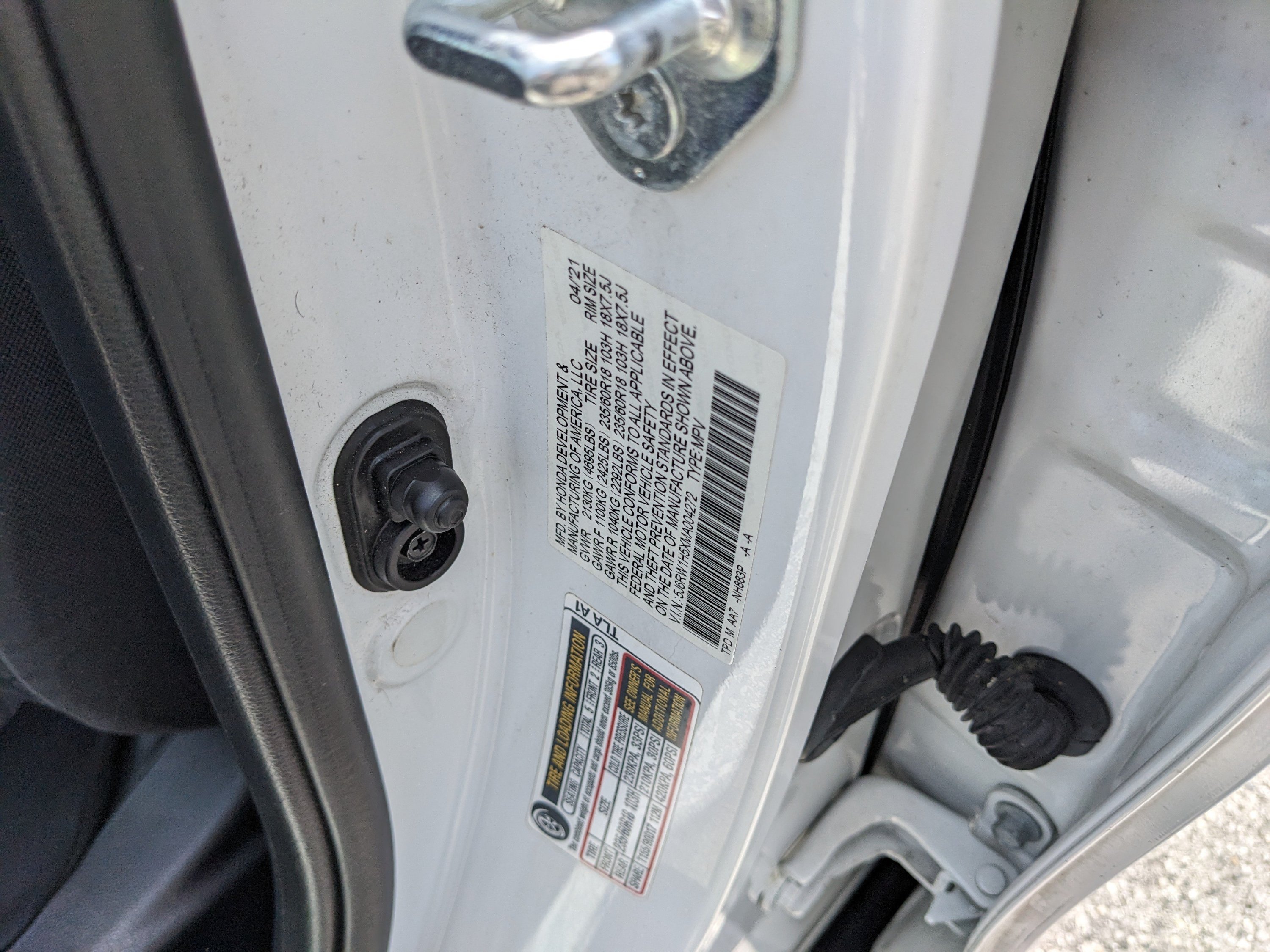 Used 2021 Platinum White Pearl Honda EX image 40