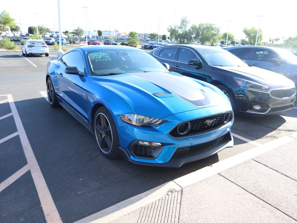Used 2021 Blue Metallic Ford Mach 1 image 3