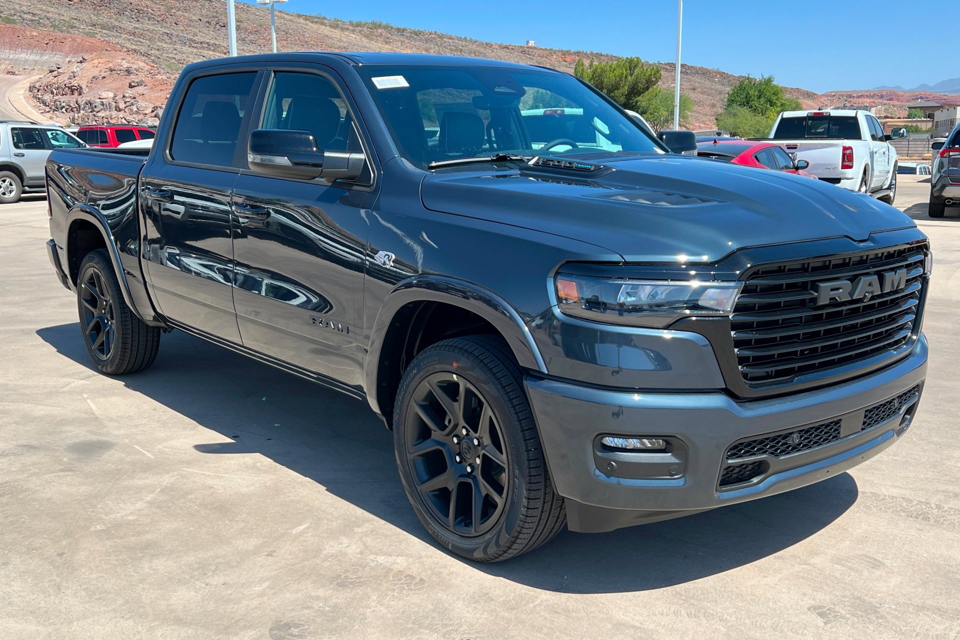 New 2026 Forged Blue Metallic Exterior Paint RAM Laramie image 8