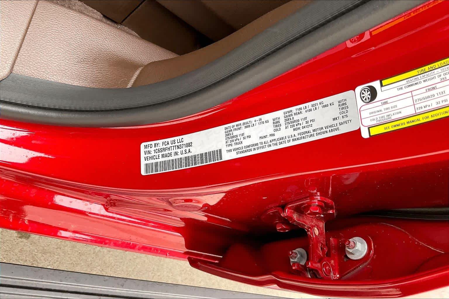 New 2026 Molten Red Pearl-Coat Exterior Paint RAM Longhorn image 20