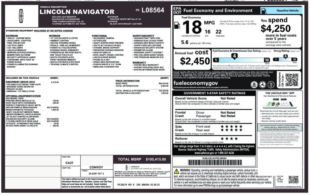 Used 2023 White Lincoln Reserve image 6