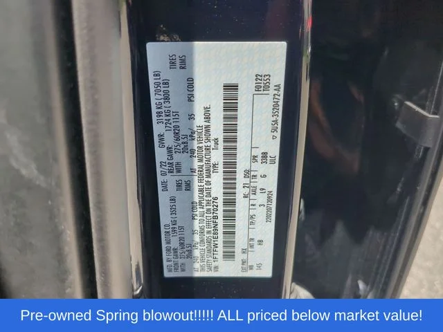 Used 2022 Blue Ford Lariat image 51