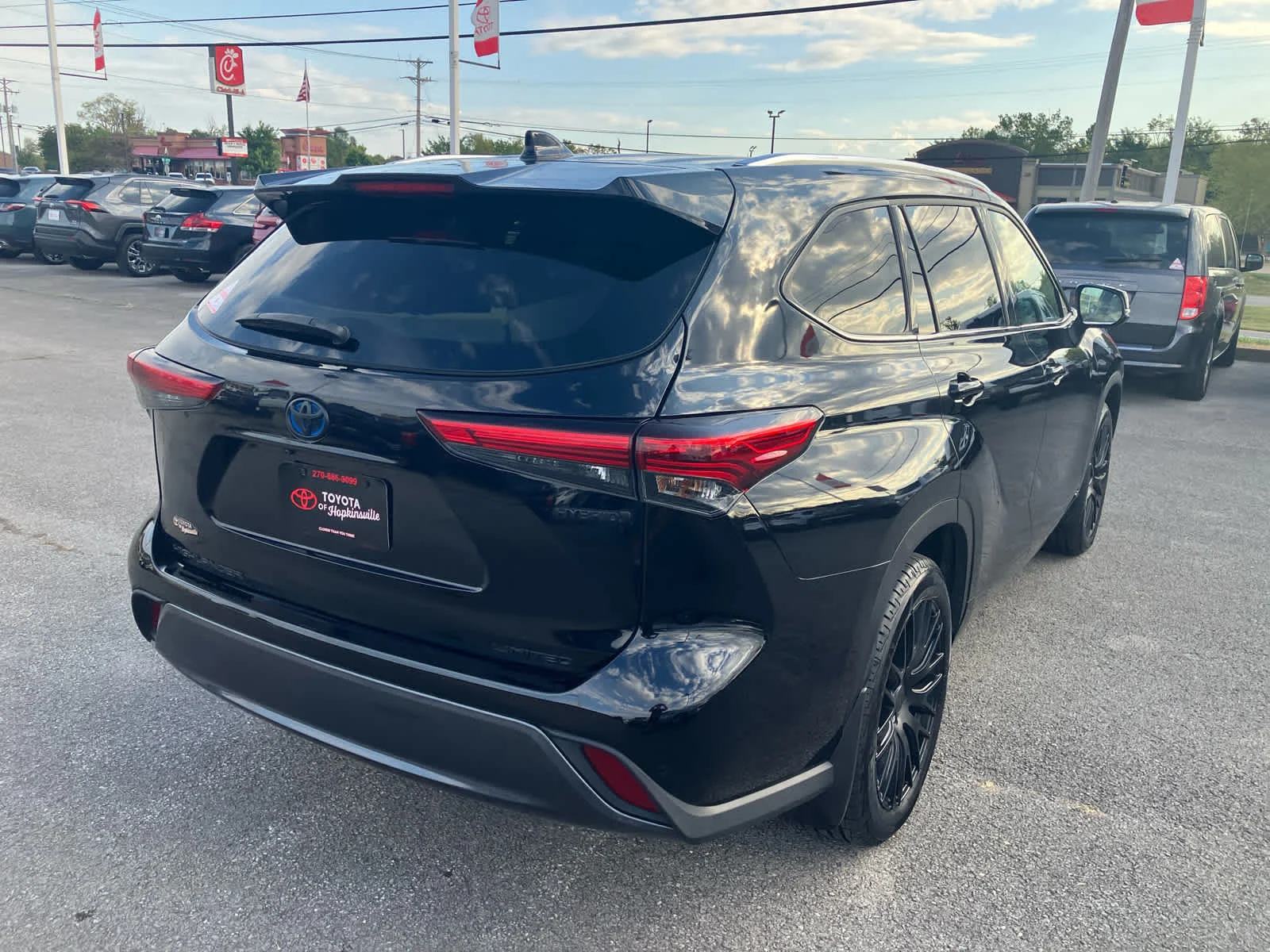 Used 2023 Midnight Black Metallic Toyota Hybrid Limited image 7