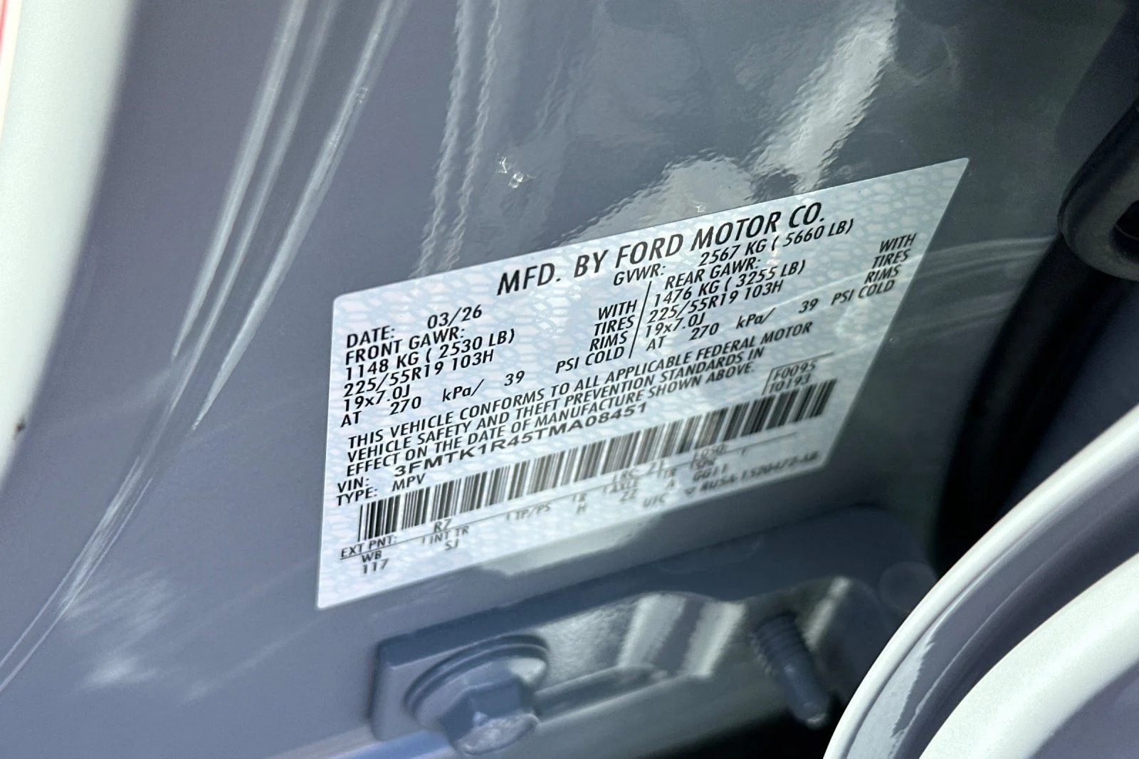 New 2026 Glacier Gray Metallic Tri-coat Ford Select image 23