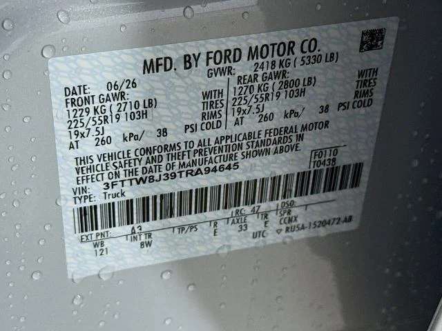 New 2026 Space White Metallic Ford XLT image 58