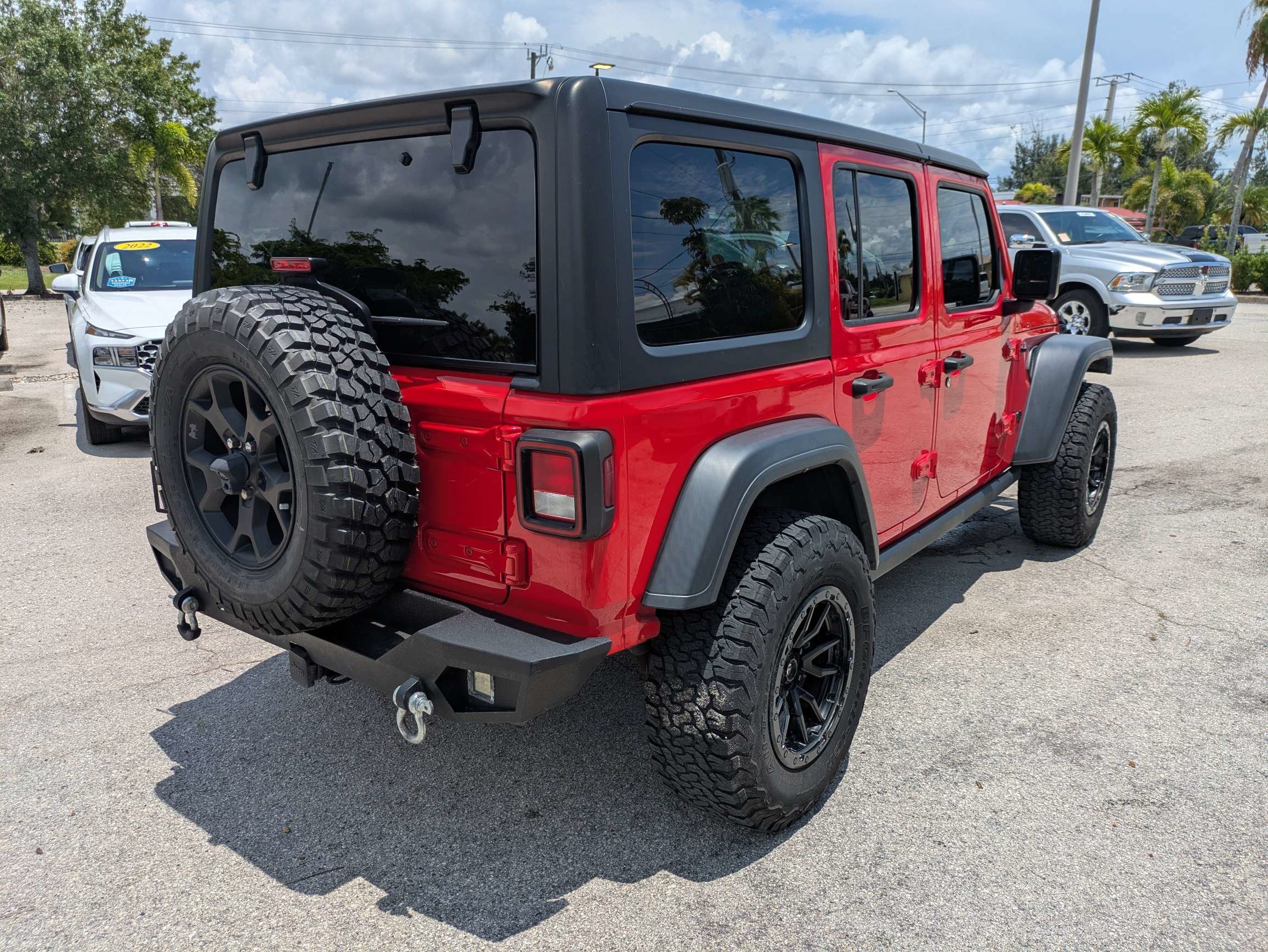 Used 2022 Firecracker Red Clearcoat Jeep Unlimited Willys Sport image 5