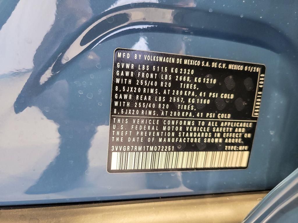 New 2026 Monterey Blue with Deep Black Roof Volkswagen 2.0T SE R-Line Black image 18