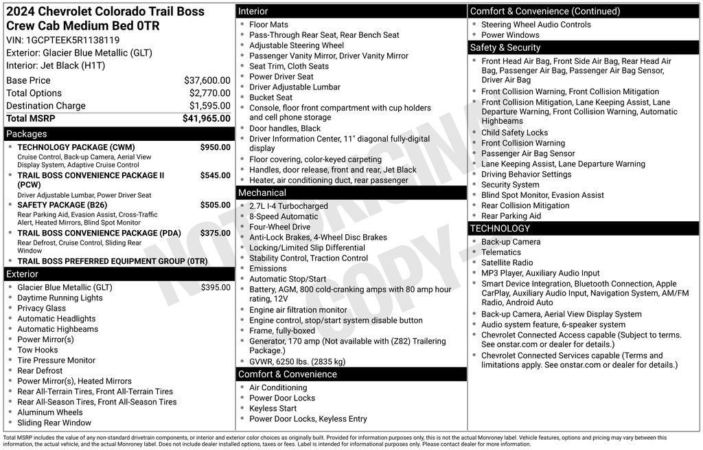 Used 2024 Blue Chevrolet Trail Boss image 25
