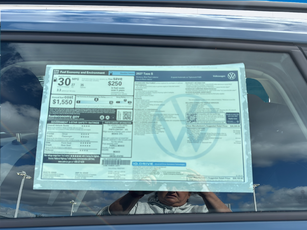 New 2027 Blue Volkswagen 1.5T S image 23