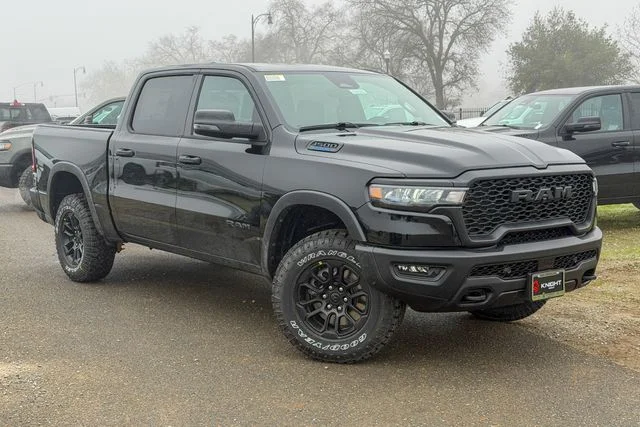New 2026 Diamond Black Crystal Pearl-Coat Exterior Paint RAM Rebel image 2