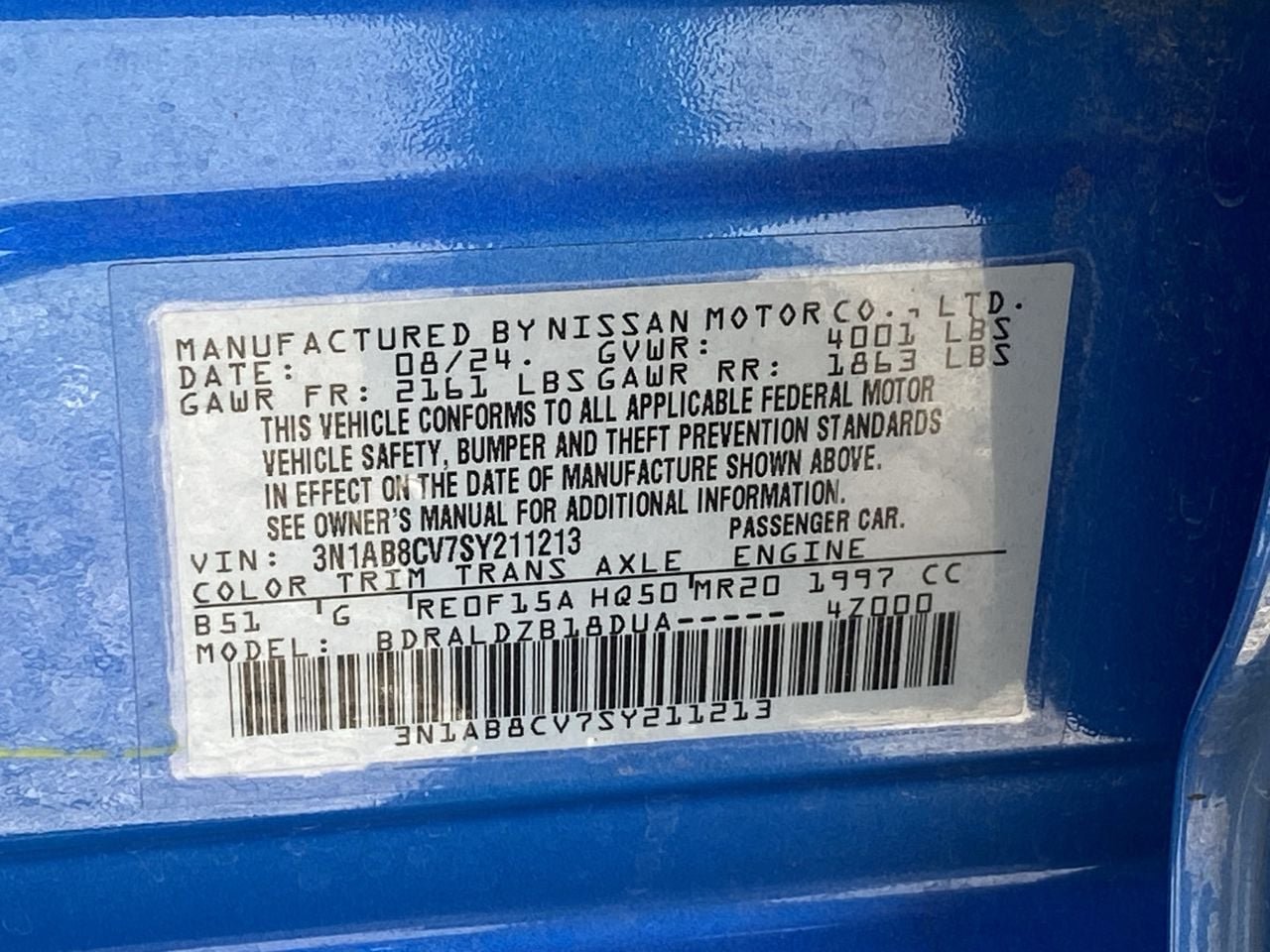 Used 2025 Electric Blue Nissan SV image 11