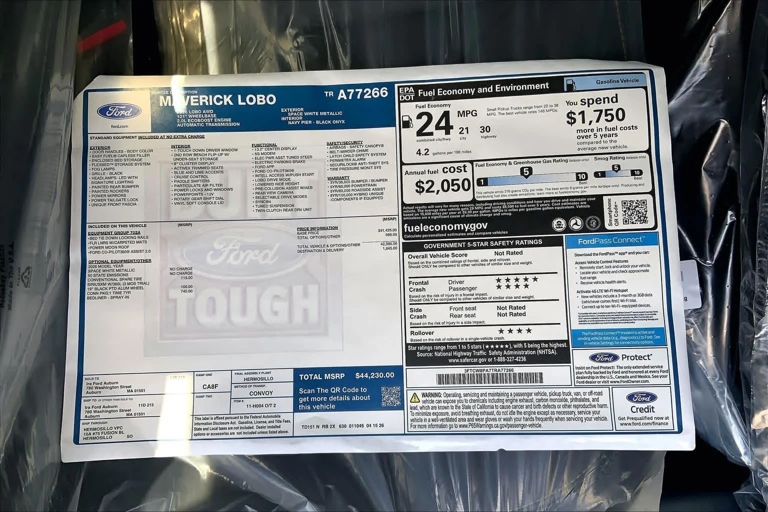 New 2026 Space White Metallic Ford Lobo™ image 18