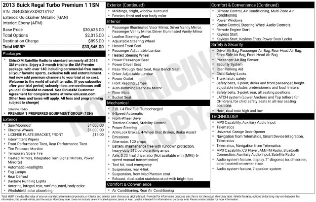 Used 2013 Silver Buick Premium I image 2