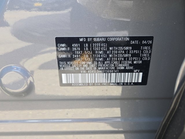 New 2026 RIVER ROCK PEARL Subaru Sport Onyx Edition image 17