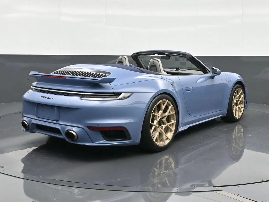 Used 2025 Blue Porsche Turbo image 14