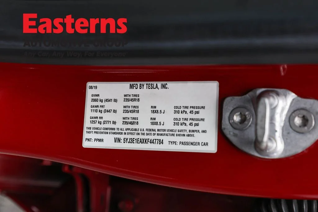 Used 2019 Red Tesla Standard image 31