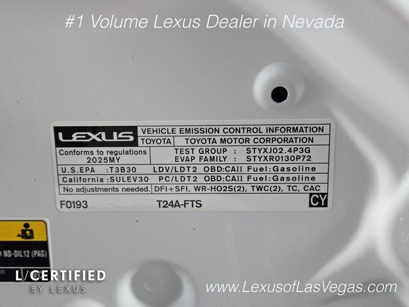 Certified Used 2025 White Pearl Lexus PREMIUM image 29