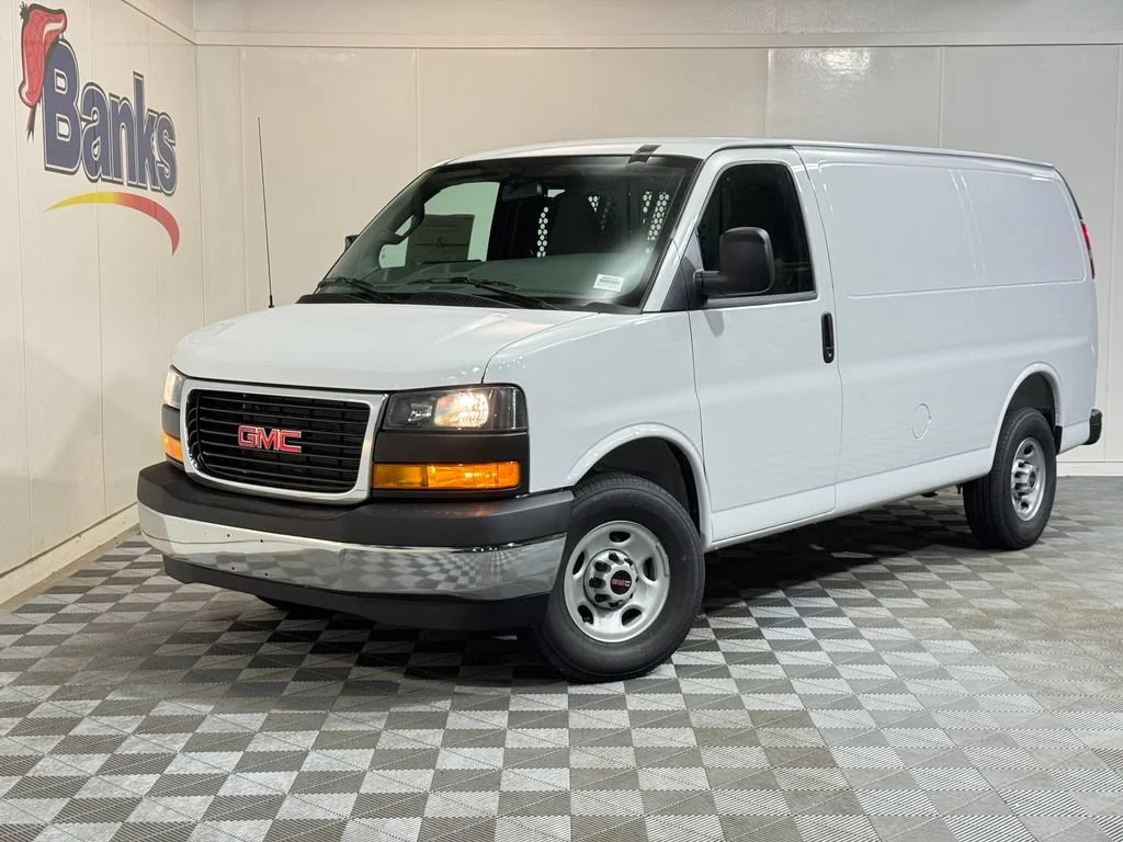 New 2026 Summit White GMC Work Van image 2