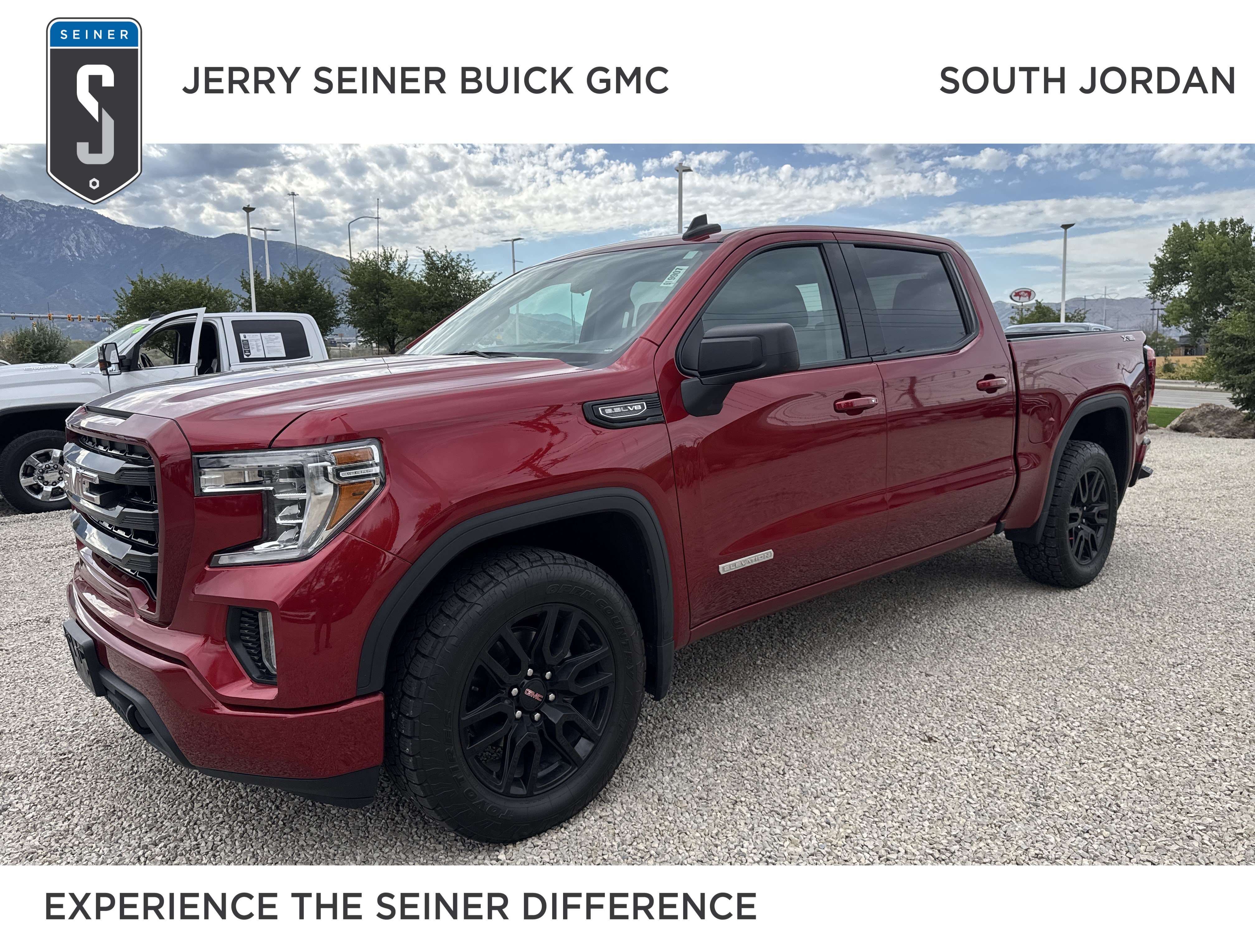 Used 2021 CAYENNE RED TINTCOAT GMC Elevation image 1