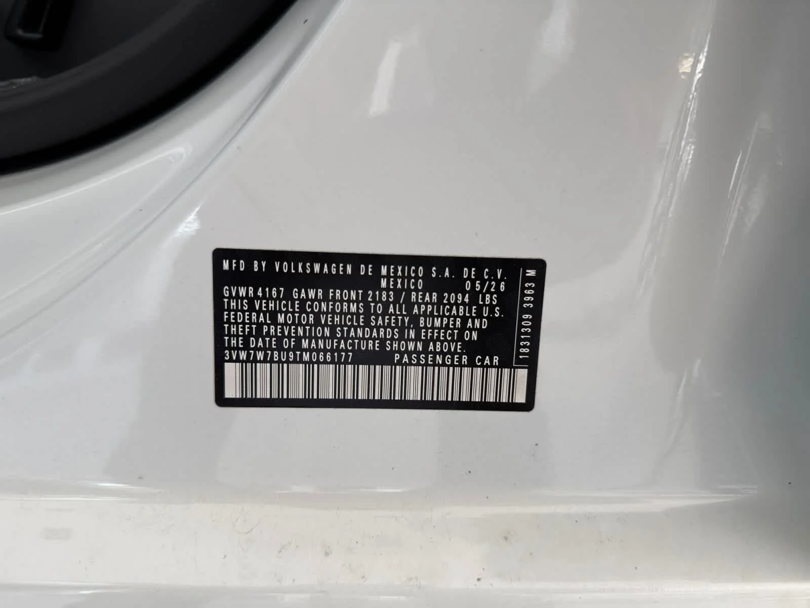 New 2026 Opal White Pearl Volkswagen SE image 25