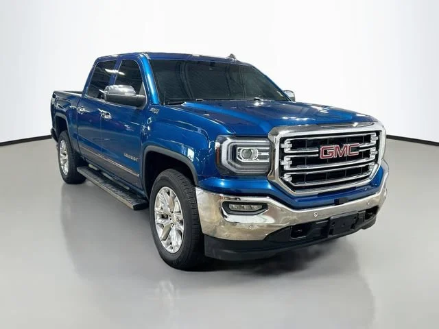Used 2018 STONE BLUE METALLIC GMC SLT image 3