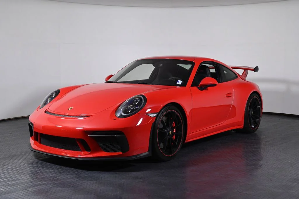 Used 2018 Guards Red Porsche GT3 image 1